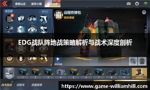 EDG战队阵地战策略解析与战术深度剖析